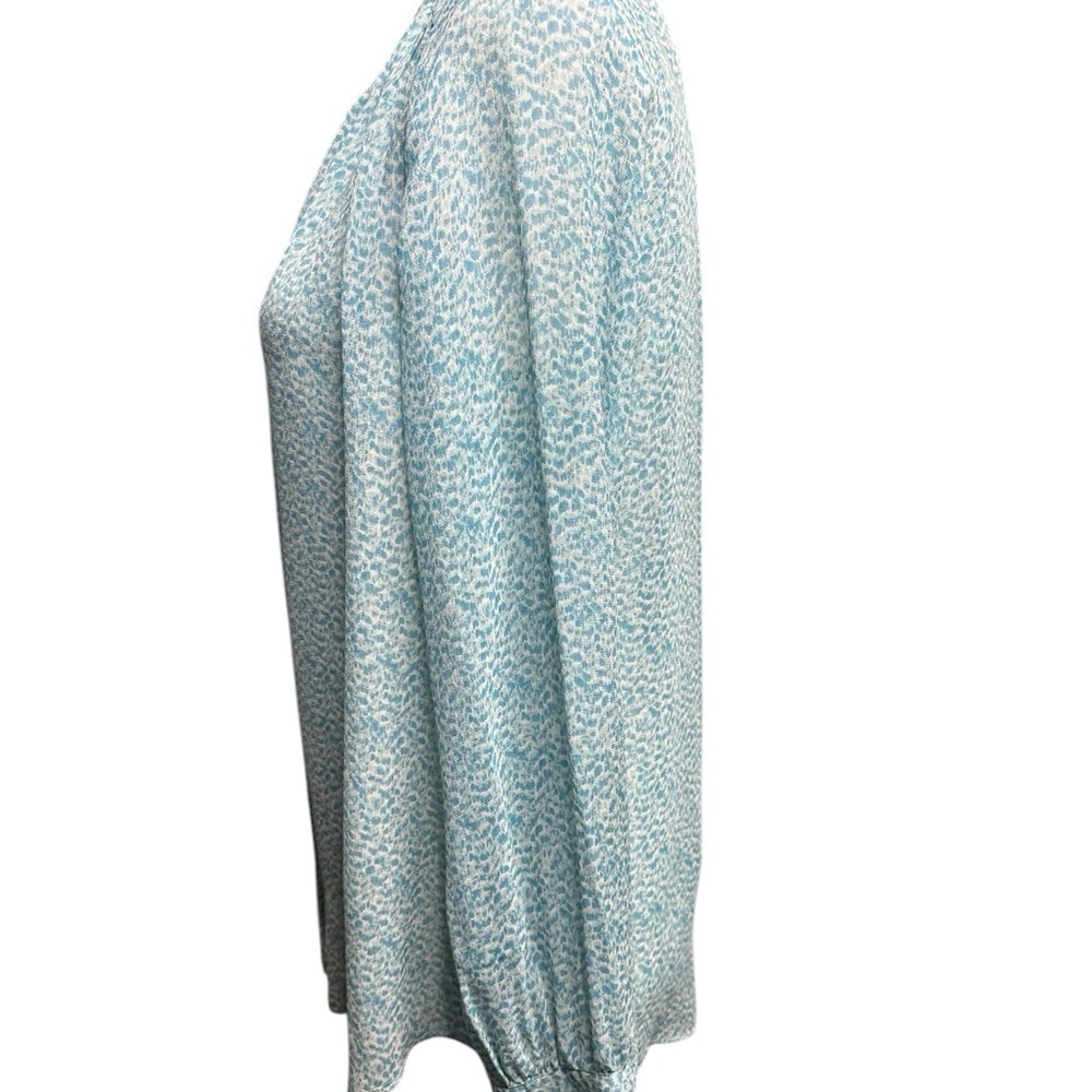 Joie Women's Blue Patterned Silk Top Size S - Picture 4 of 8